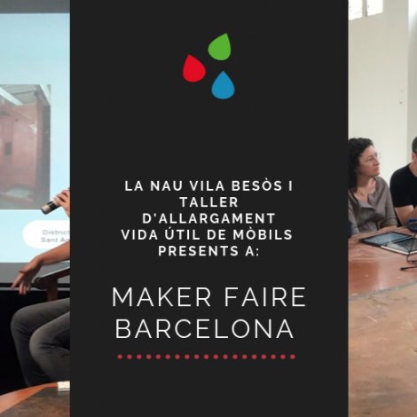 Els makers de Barcelona coneixen La Nau Vila Besòs i reparen mòbils amb Andròmines