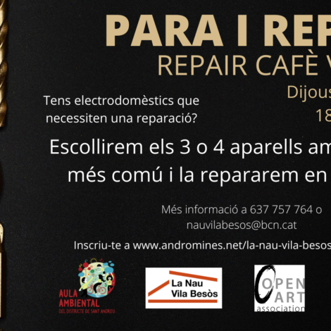 Vols aprendre a reparar petits electrodomèstics? Al Repair Cafè 🔧☕t’ho ensenyem!