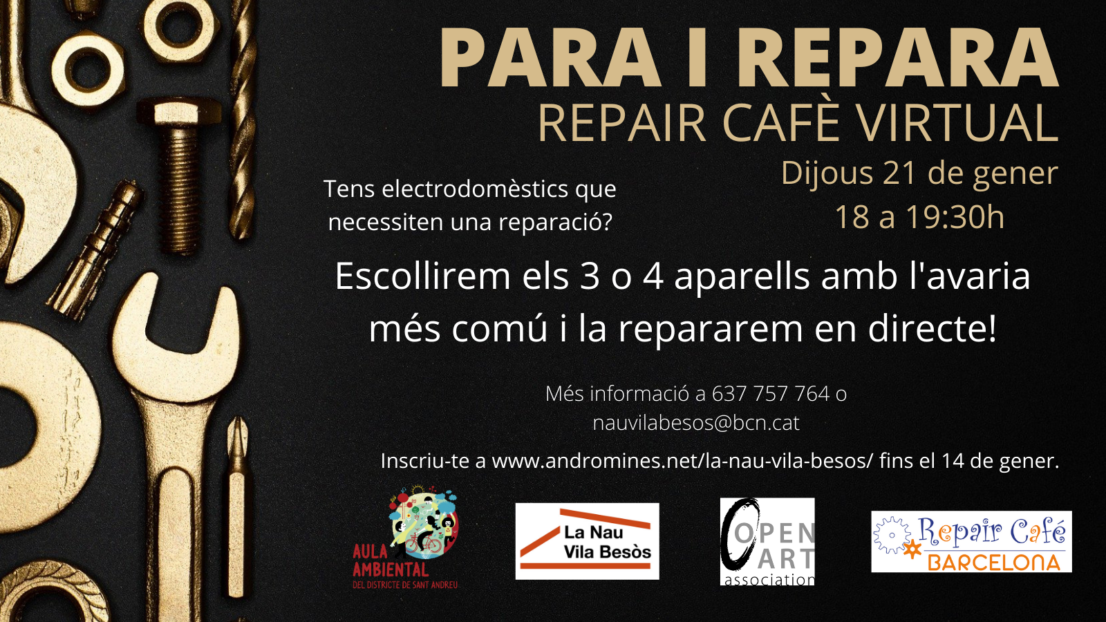Vols aprendre a reparar petits electrodomèstics? Al Repair Cafè 🔧☕t’ho ensenyem!