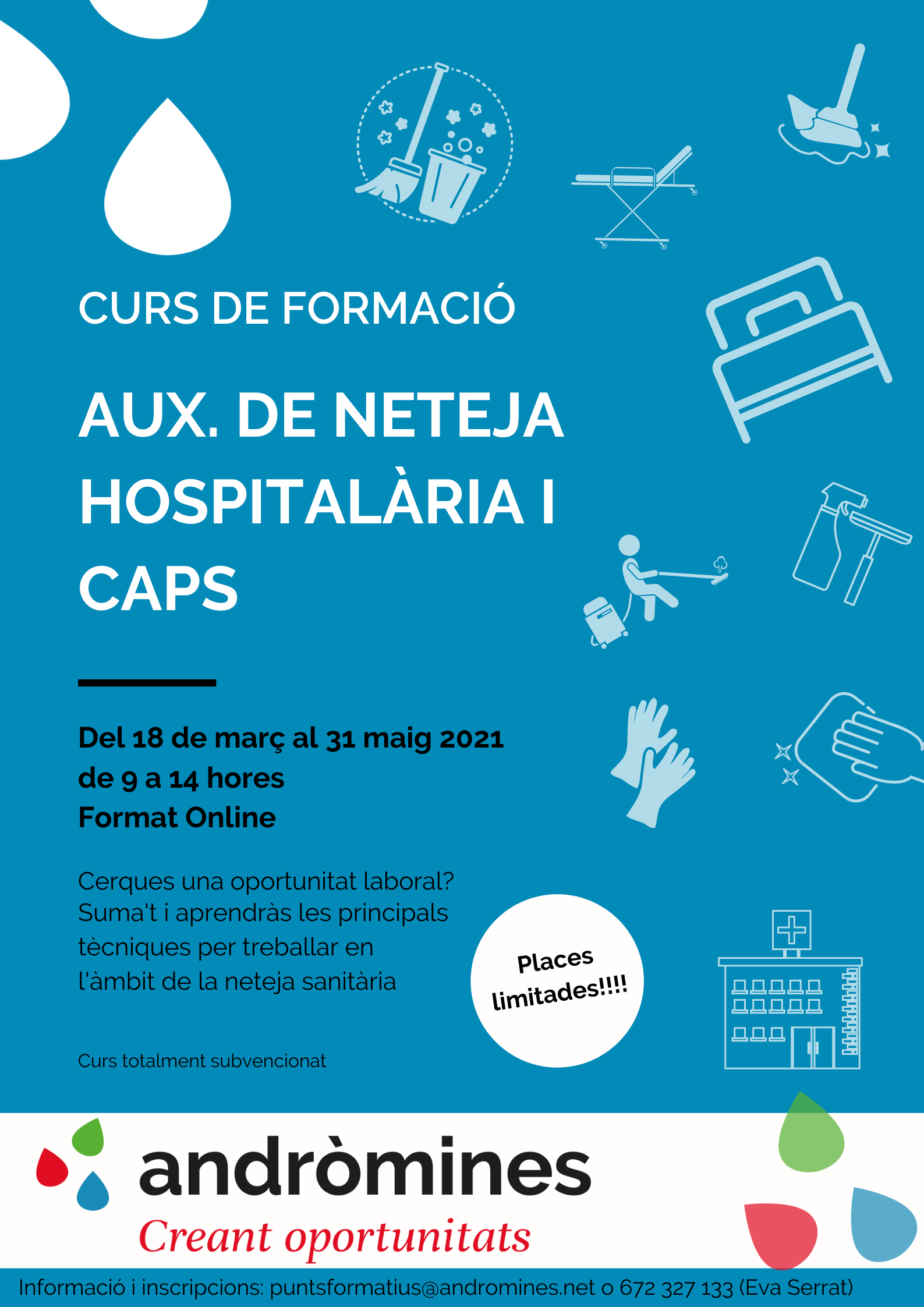 Nueva formación Aux de neteja hospitalària i CAPS.