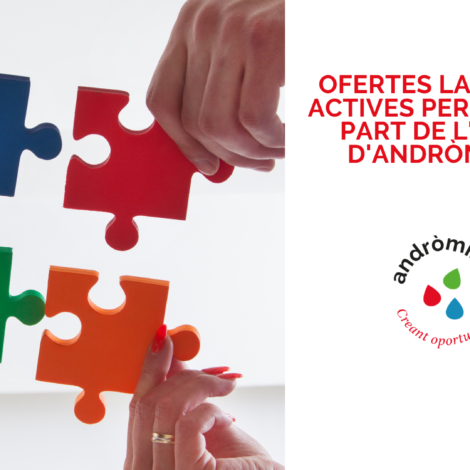 El nostre equip és el motor d’Andròmines. Ofertes laborals actives