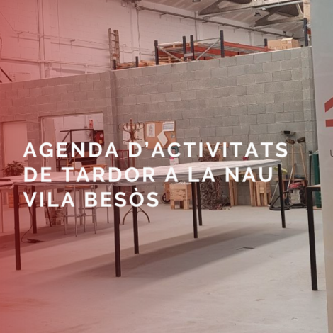 Programació de Tallers a La Nau Vila Besòs – Tardor/Hivern 2024 Programació de Tallers a La Nau Vila Besòs – Tardor/Hivern 2024