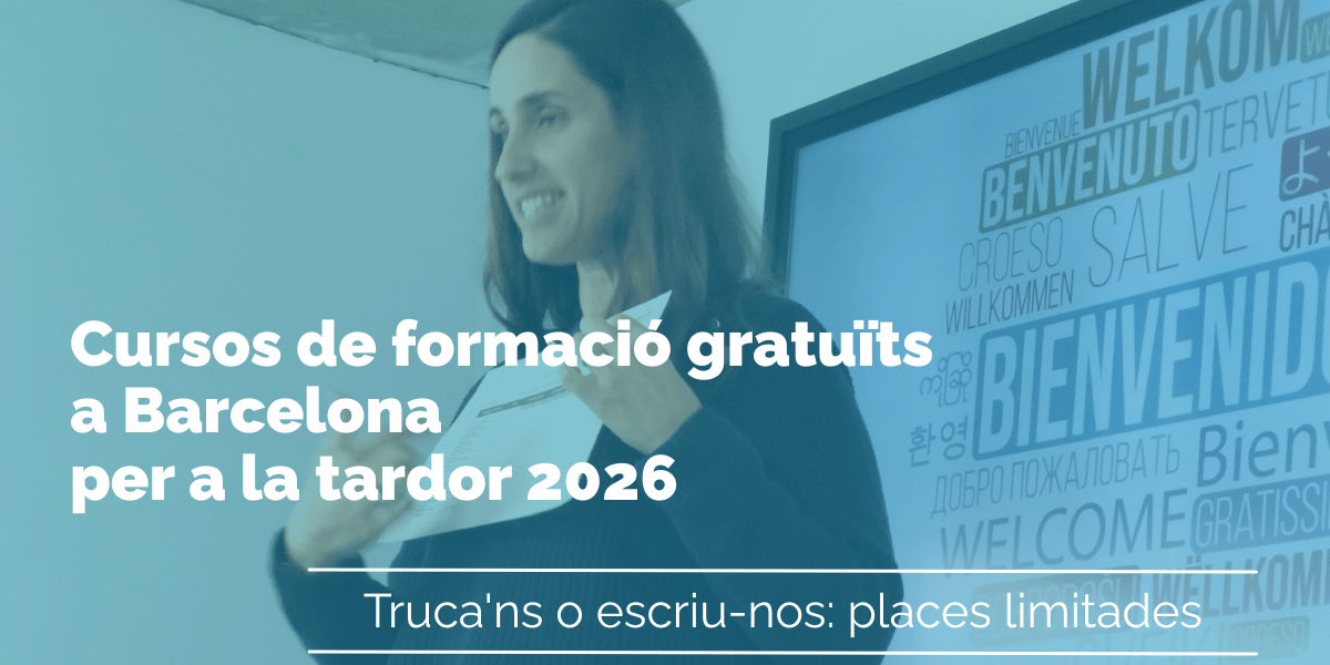 Formació professionalitzadora gratuïta a Barcelona: tardor 2026