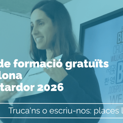 Formació professionalitzadora gratuïta a Barcelona: tardor 2026