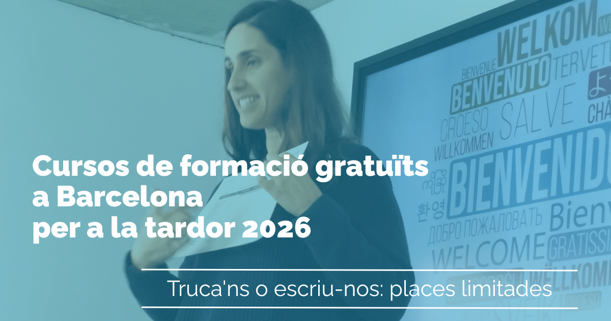 Formació professionalitzadora gratuïta a Barcelona: tardor 2026