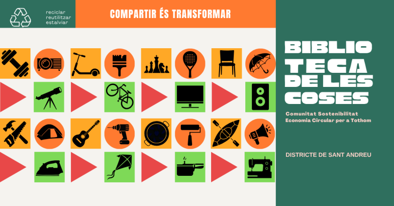 La Biblioteca de les Coses de Sant Andreu pren forma gràcies a vosaltres!