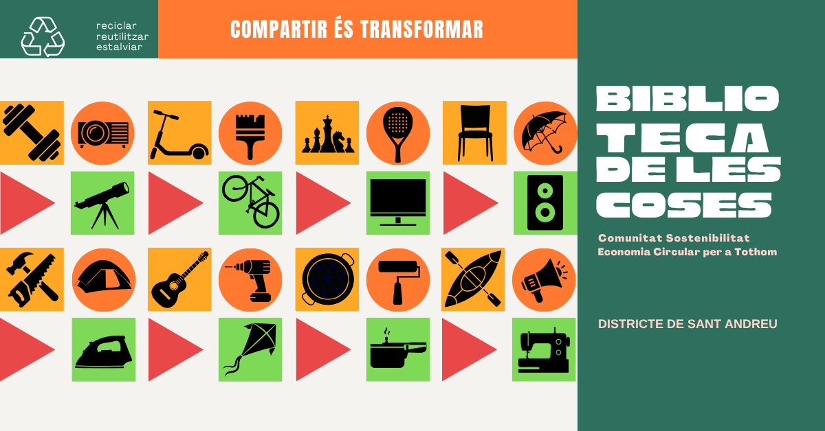 La Biblioteca de les Coses de Sant Andreu pren forma gràcies a vosaltres!